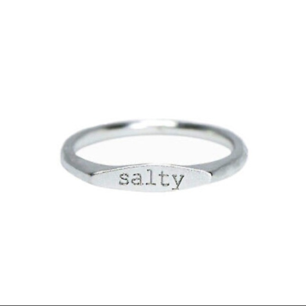 ✨ brand new pura vida salty silver stacking ring ✨